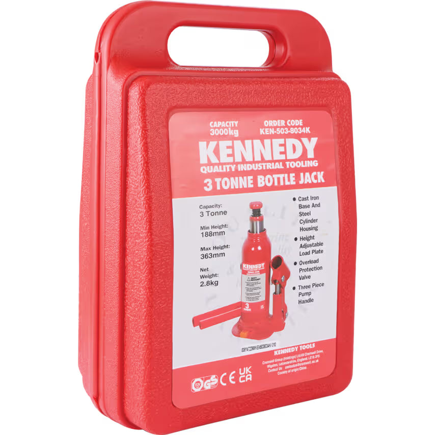 KENNEDY Bottle Jack 2T to 50T Hydraulic Car Lifting Jack Range KENNEDY