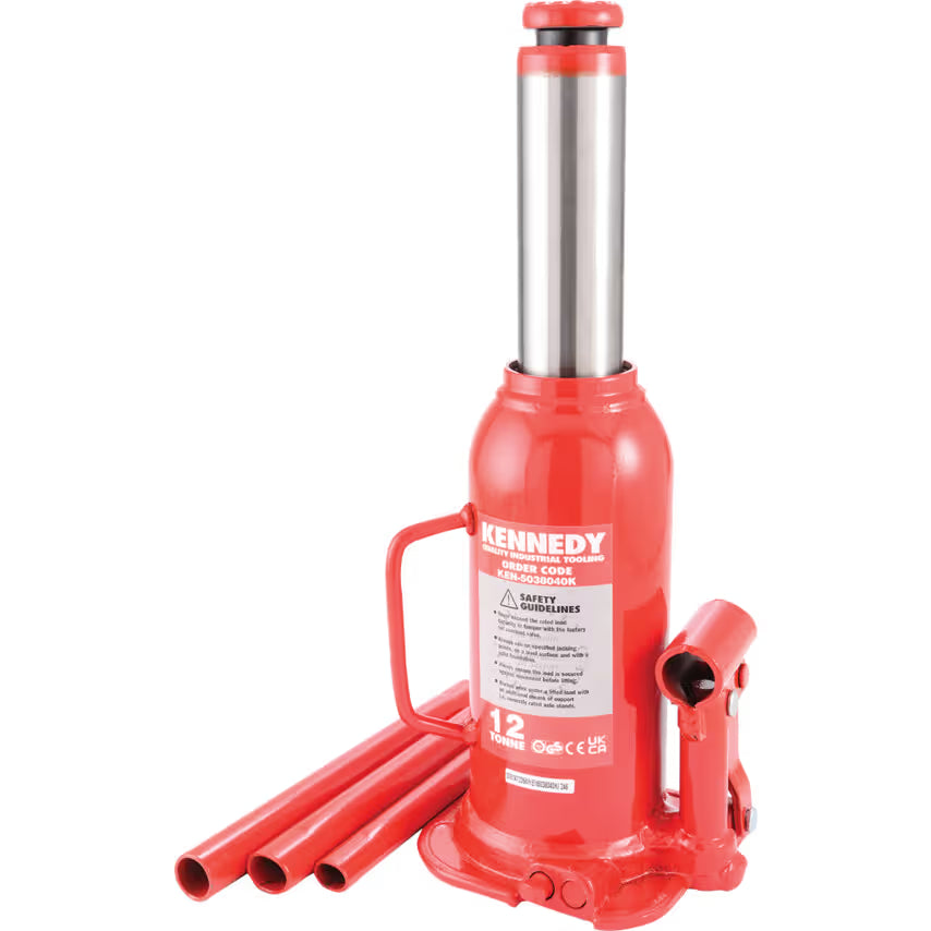 KENNEDY Bottle Jack 2T to 50T Hydraulic Car Lifting Jack Range KENNEDY
