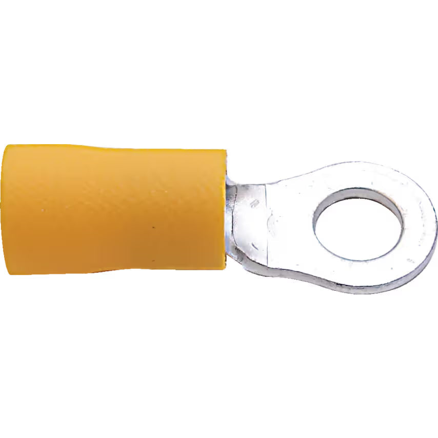 KENNEDY Yellow Ring Terminal Pack 100 Insulated Electrical Connectors KENNEDY
