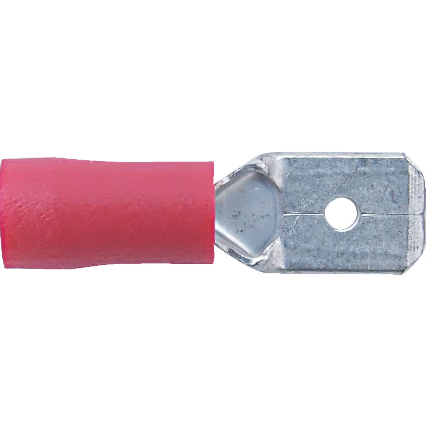 KENNEDY 6.3mm Male Tab Connector Pack 100 Red Blue Electrical Terminals KENNEDY