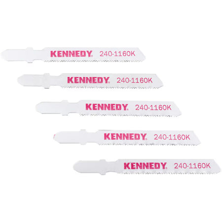 KENNEDY T-Shank HSS Jigsaw Blades for Metal Cutting Pack 5 KENNEDY