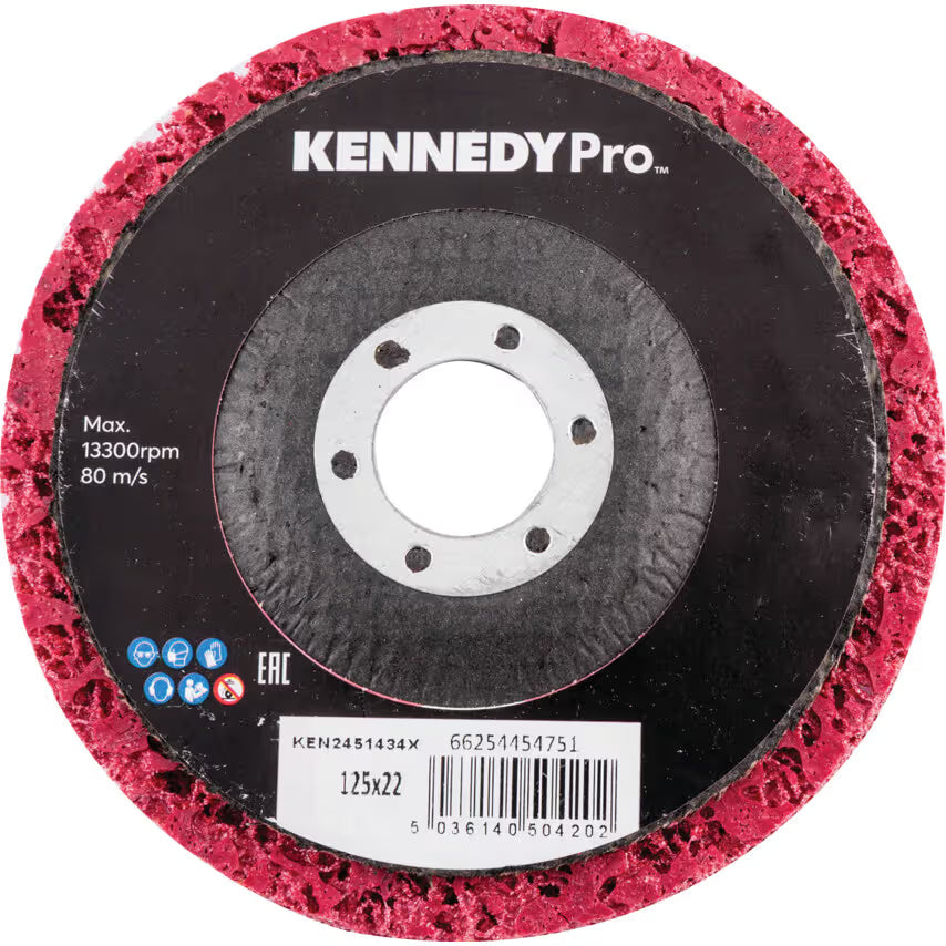 KENNEDY PRO Non-Woven Rapid Stripping Disc 125mm Industrial Grade Kennedy Pro