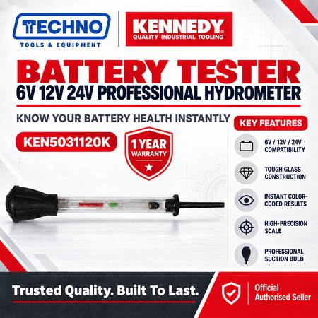 Kennedy Battery Tester KEN5031120K, 6V 12V 24V Professional Hydrometer KENNEDY