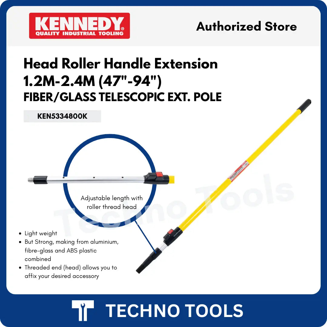 Kennedy KEN5334800K head roller handle extension with adjustable length on a white background