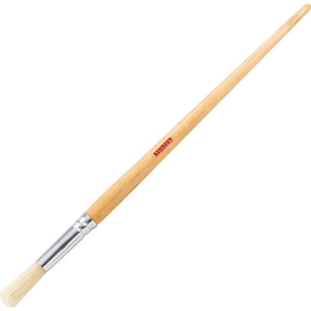KENNEDY Round Fitch Brush Natural Bristle Wooden Handle KENNEDY