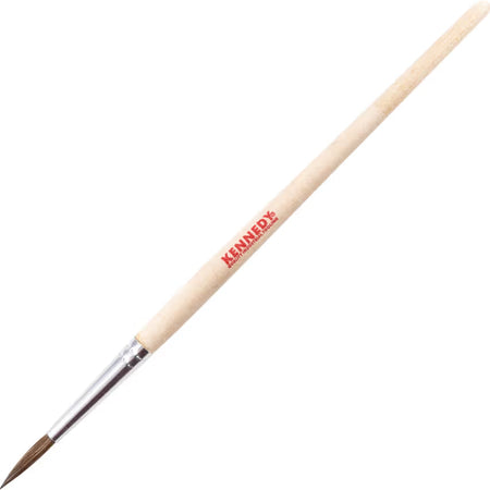 KENNEDY Soft Hair Artist Brush Wooden Handle Fine Point KENNEDY
