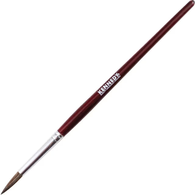 KENNEDY Artist Brush Varnished Wooden Handle Fine Point KENNEDY