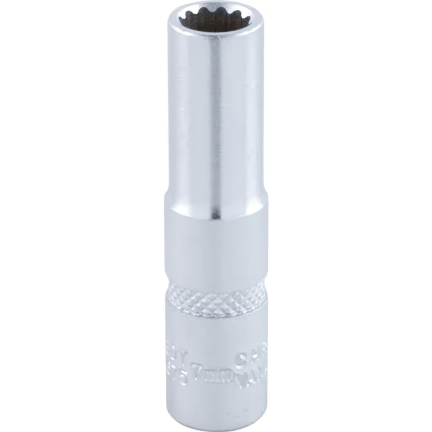 KENNEDY 1/4 Inch Deep Bi-Hex Socket Set Chrome Vanadium Metric KENNEDY