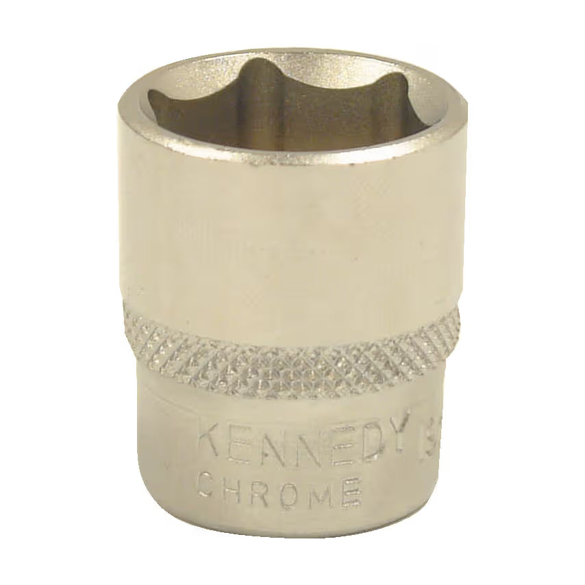 KENNEDY 3/8" Drive Single Hex Socket Set Metric Chrome Vanadium KENNEDY