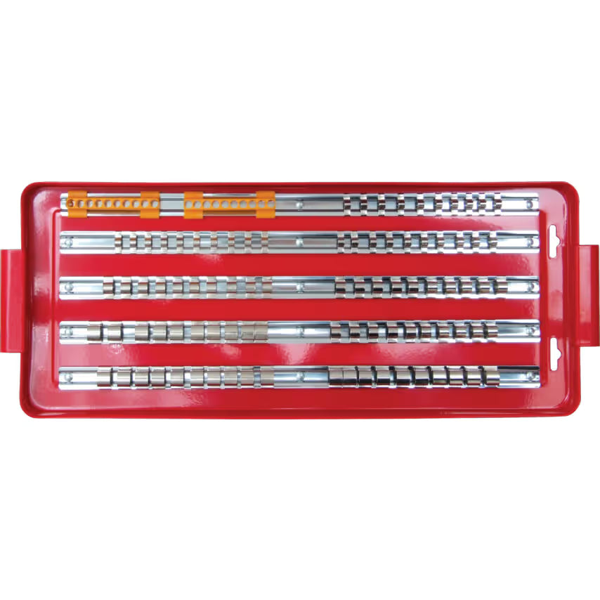 KENNEDY 110 Piece Socket Rail Tray 1/4 3/8 1/2 Drive Storage KENNEDY