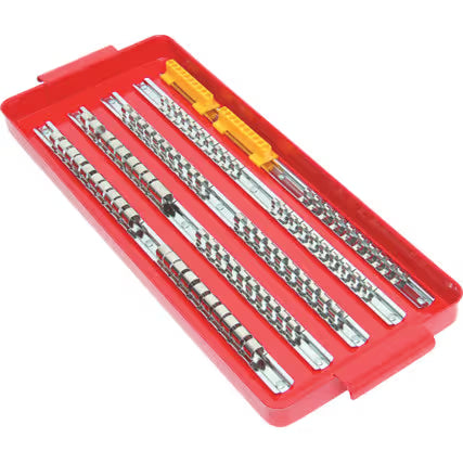 KENNEDY 110 Piece Socket Rail Tray 1/4 3/8 1/2 Drive Storage KENNEDY