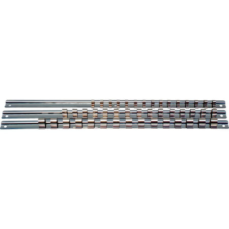 KENNEDY 3/8 Inch Square Drive Socket Rack with Spring Clips KENNEDY