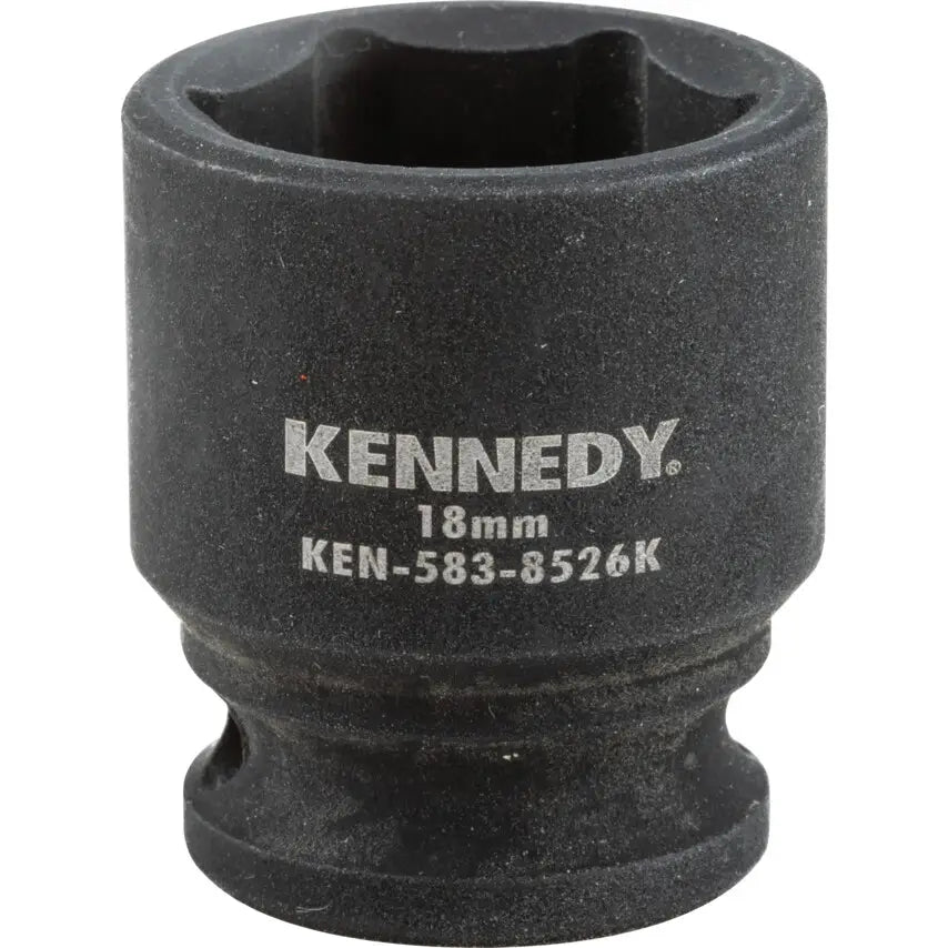KENNEDY 3/8 Inch Impact Socket Set 6–22mm Chrome Molybdenum KENNEDY
