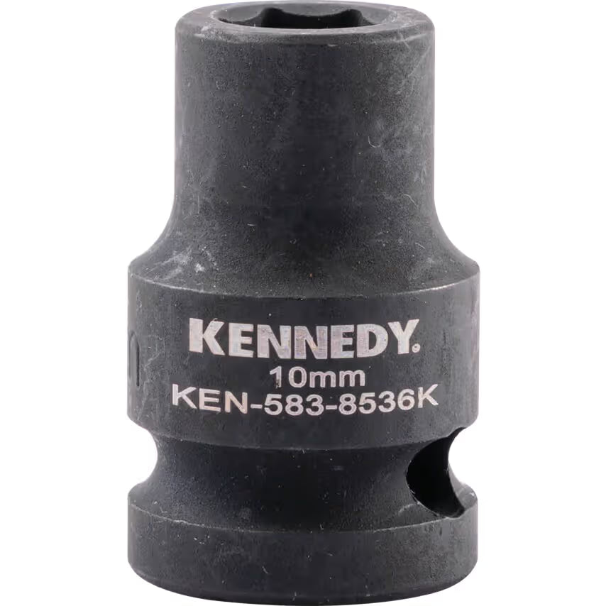 KENNEDY 1/2" Drive Impact Socket Set Metric CrMo Black Oxide KENNEDY