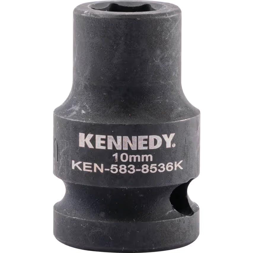 KENNEDY 1/2" Drive Impact Socket Set Metric CrMo Black Oxide KENNEDY