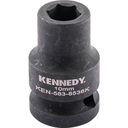 KENNEDY 1/2" Drive Impact Socket Set Metric CrMo Black Oxide KENNEDY