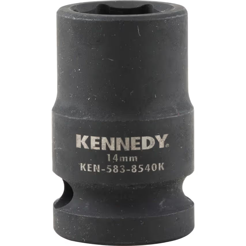 KENNEDY 1/2" Drive Impact Socket Set Metric CrMo Black Oxide KENNEDY
