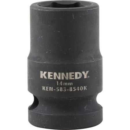 KENNEDY 1/2" Drive Impact Socket Set Metric CrMo Black Oxide KENNEDY