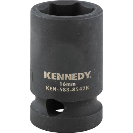 KENNEDY 1/2" Drive Impact Socket Set Metric CrMo Black Oxide KENNEDY