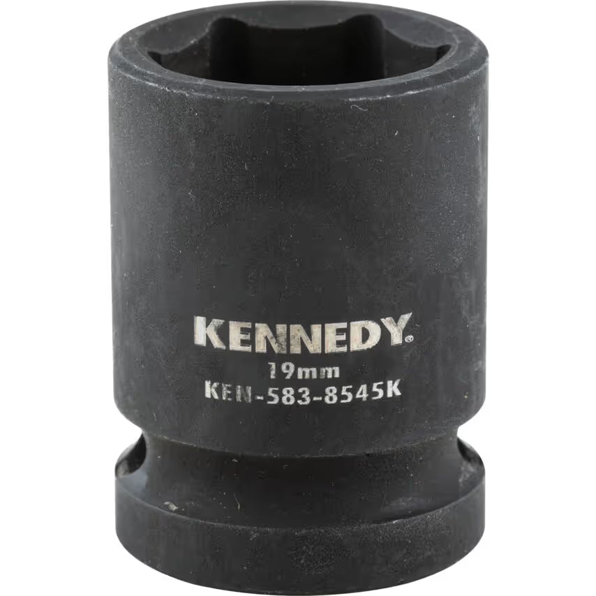 KENNEDY 1/2" Drive Impact Socket Set Metric CrMo Black Oxide KENNEDY