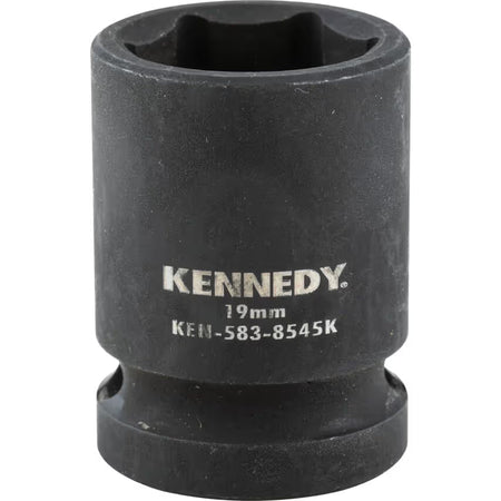 KENNEDY 1/2" Drive Impact Socket Set Metric CrMo Black Oxide KENNEDY