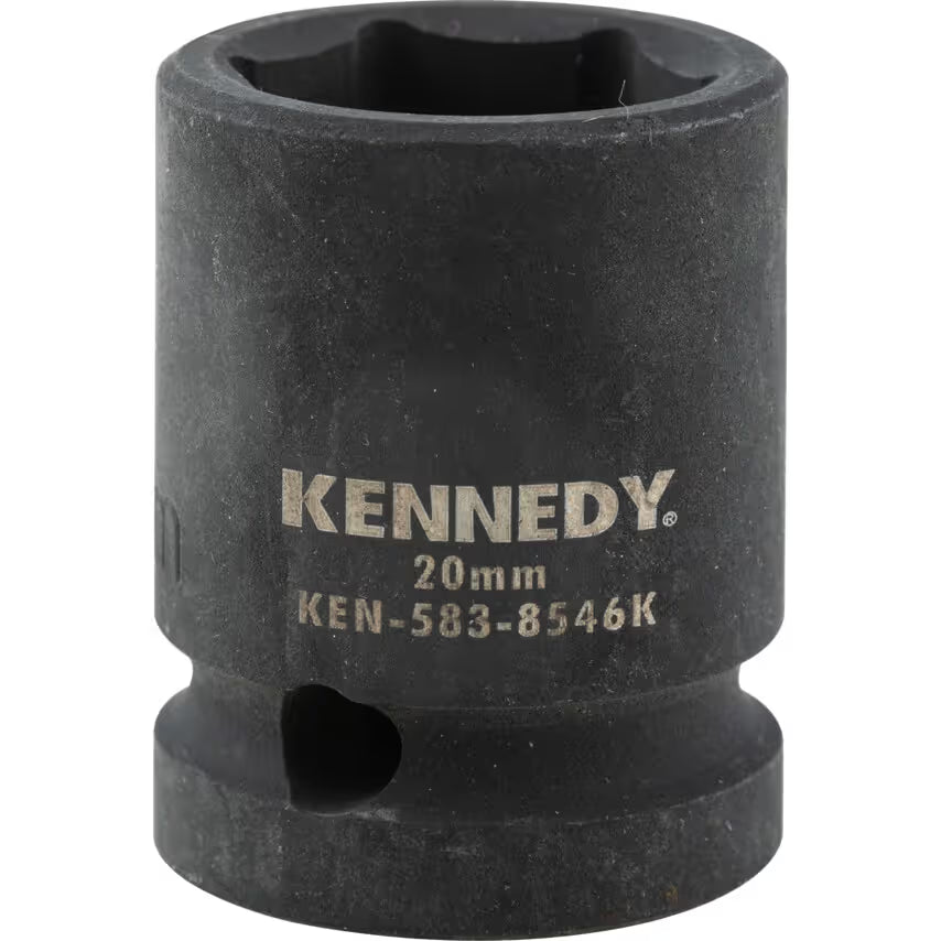KENNEDY 1/2" Drive Impact Socket Set Metric CrMo Black Oxide KENNEDY