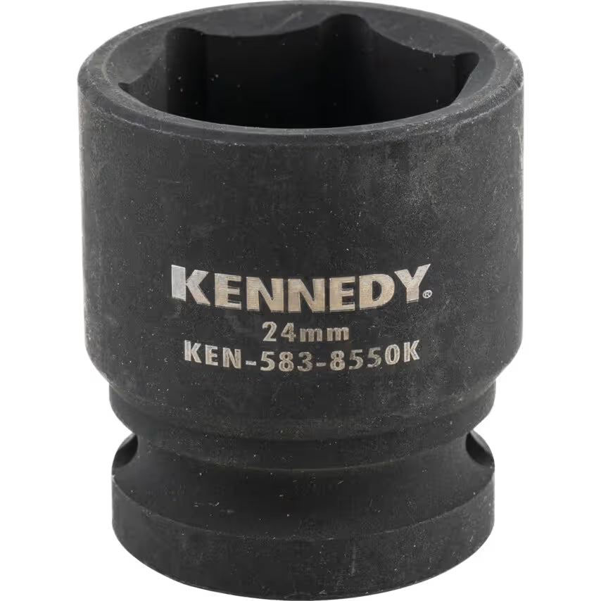 KENNEDY 1/2" Drive Impact Socket Set Metric CrMo Black Oxide KENNEDY