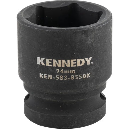 KENNEDY 1/2" Drive Impact Socket Set Metric CrMo Black Oxide KENNEDY