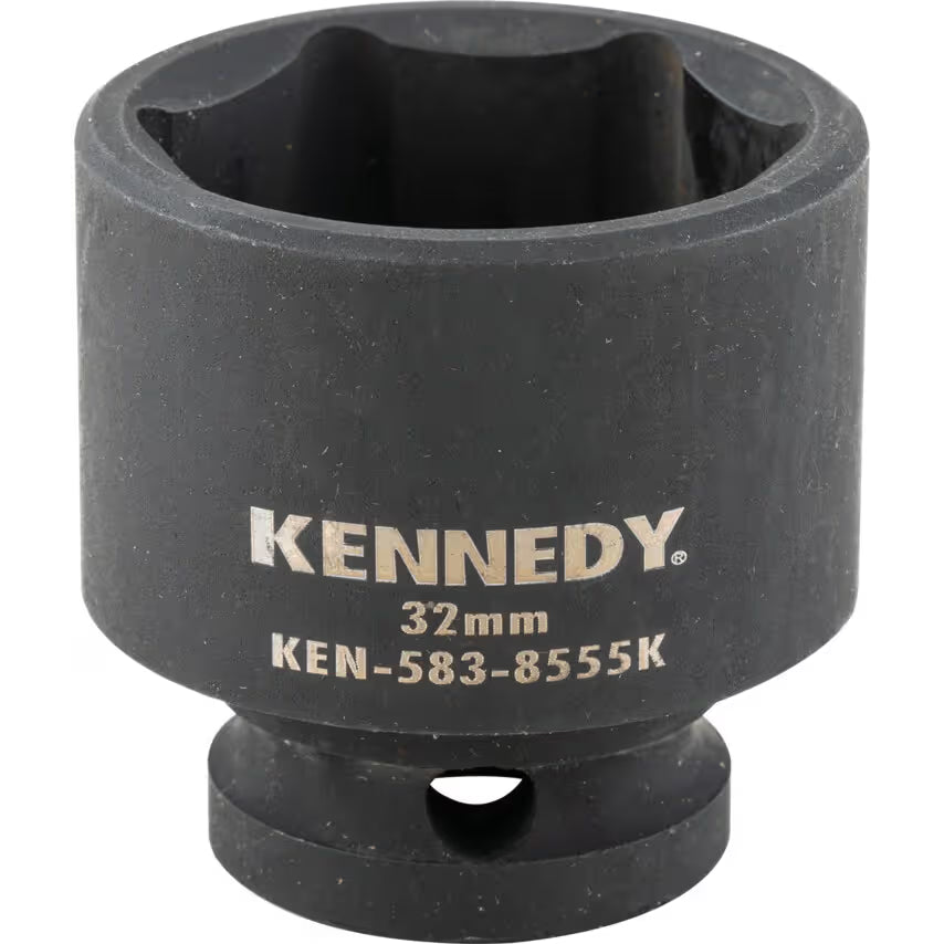 KENNEDY 1/2" Drive Impact Socket Set Metric CrMo Black Oxide KENNEDY