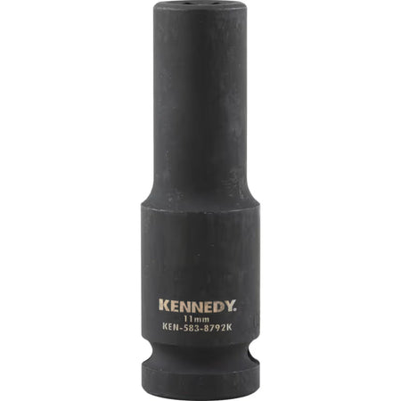 KENNEDY 1/2 Inch Deep Impact Socket Metric Chrome Moly Steel KENNEDY