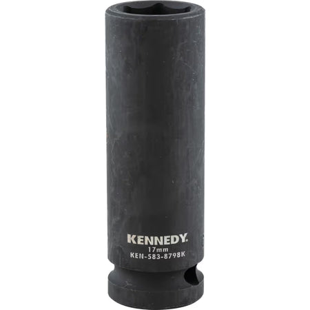 KENNEDY 1/2 Inch Deep Impact Socket Metric Chrome Moly Steel KENNEDY