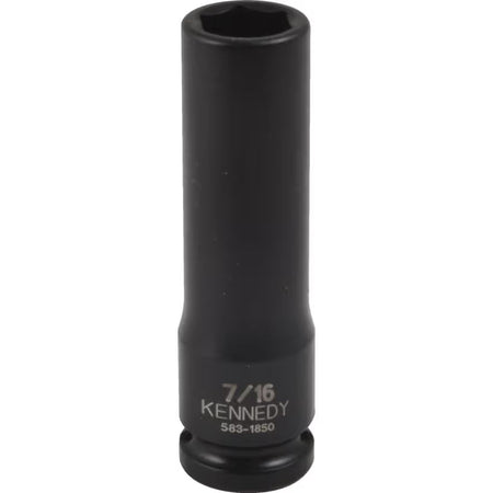 KENNEDY 3/8 Inch Deep Impact Socket A/F Chrome Moly Steel KENNEDY