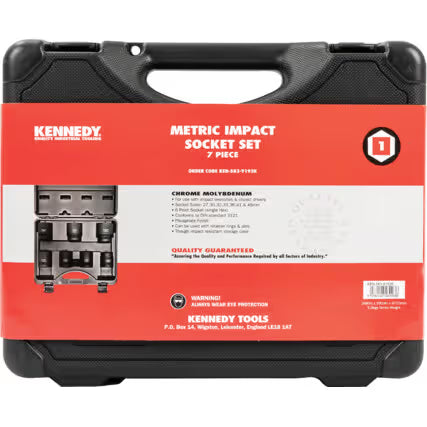 KENNEDY 1" Square Drive Impact Socket Set 7PC Heavy Duty KENNEDY
