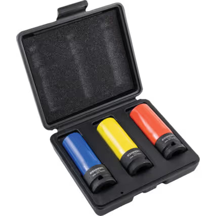 KENNEDY 1/2" Drive Wheel Nut Impact Socket Set 3pc KENNEDY