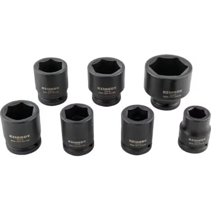 KENNEDY PL7M 3/4" Drive Impact Socket Set 7 Piece Techno Tools & Equipment