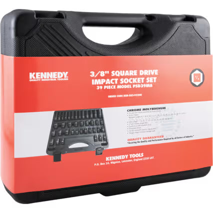 KENNEDY 3/8" Drive Impact Socket Set 39PC PSD39MA KENNEDY