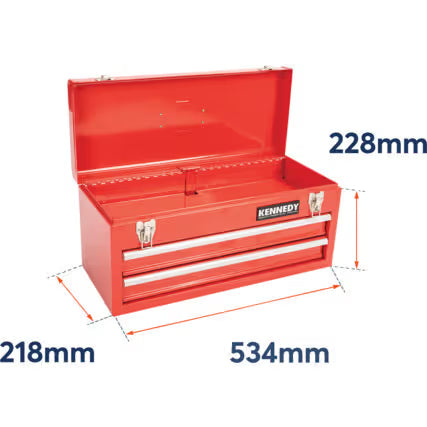 KENNEDY 2-Drawer Tool Chest for Workshop & Tool Storage KENNEDY