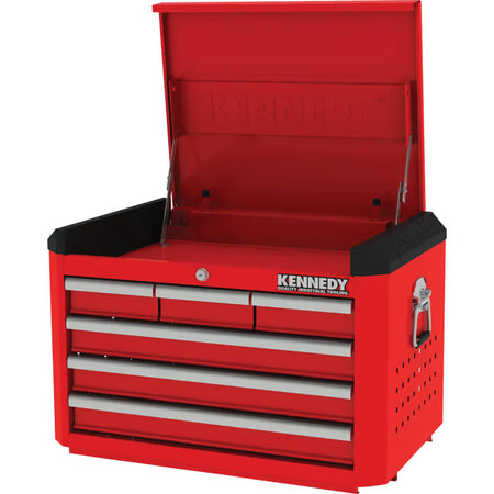 KENNEDY Red 28" Industrial Tool Chest – 3, 6 & 12 Drawer KENNEDY