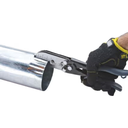 KENNEDY 5-Blade Pipe Crimper with Black PVC Handle Heavy Duty KENNEDY