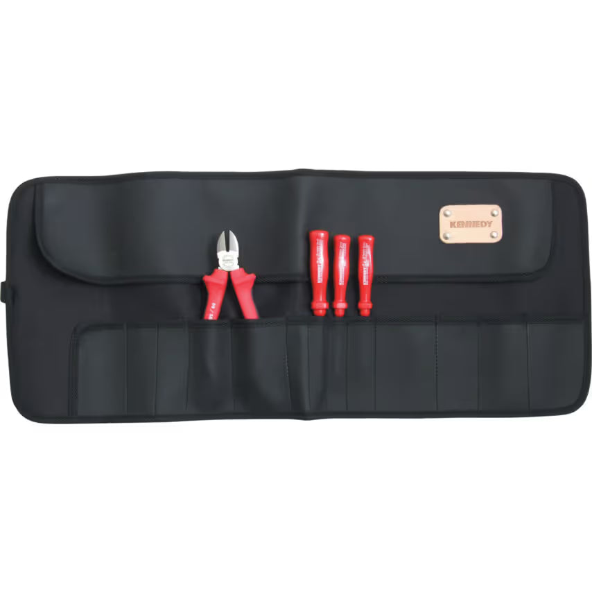 KENNEDY Waterproof 14-Pocket Assorted Tool Roll Organizer KENNEDY