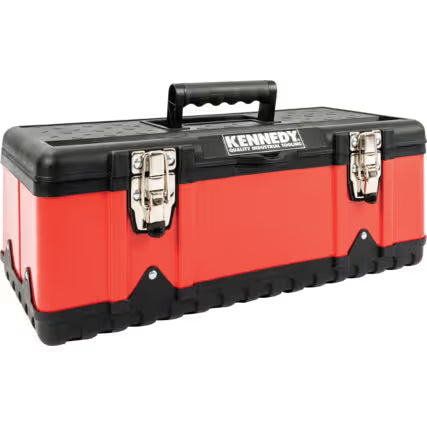 KENNEDY 2-Piece Red Metal Toolbox Set 470 x 582mm KENNEDY