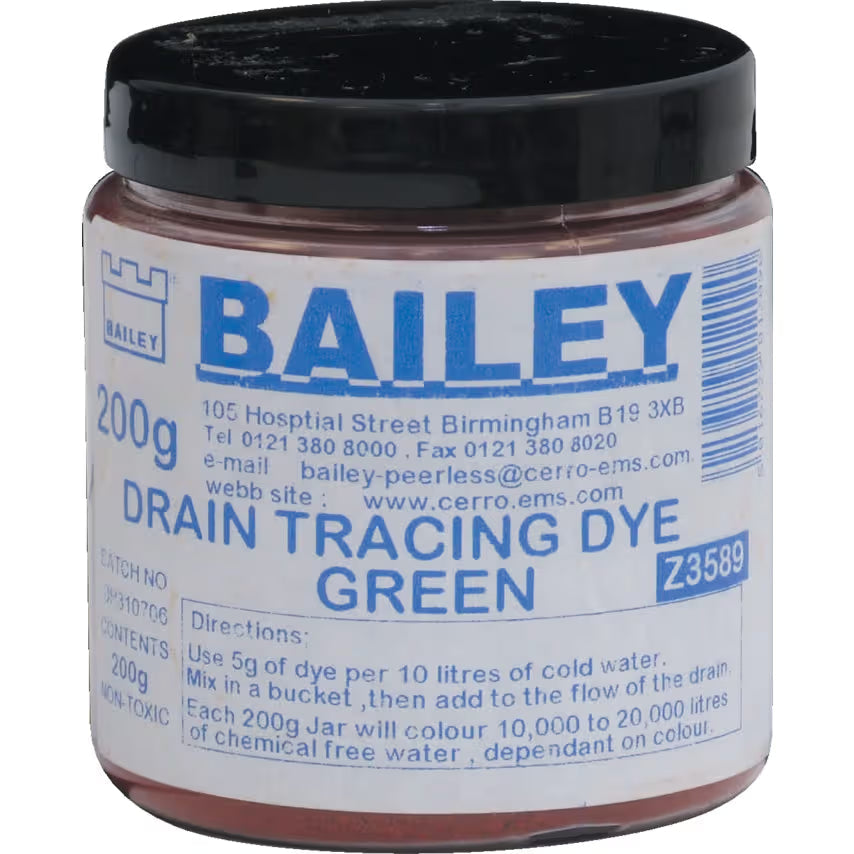 KENNEDY Drain Trace Dye Green 200g for Drain Testing KENNEDY