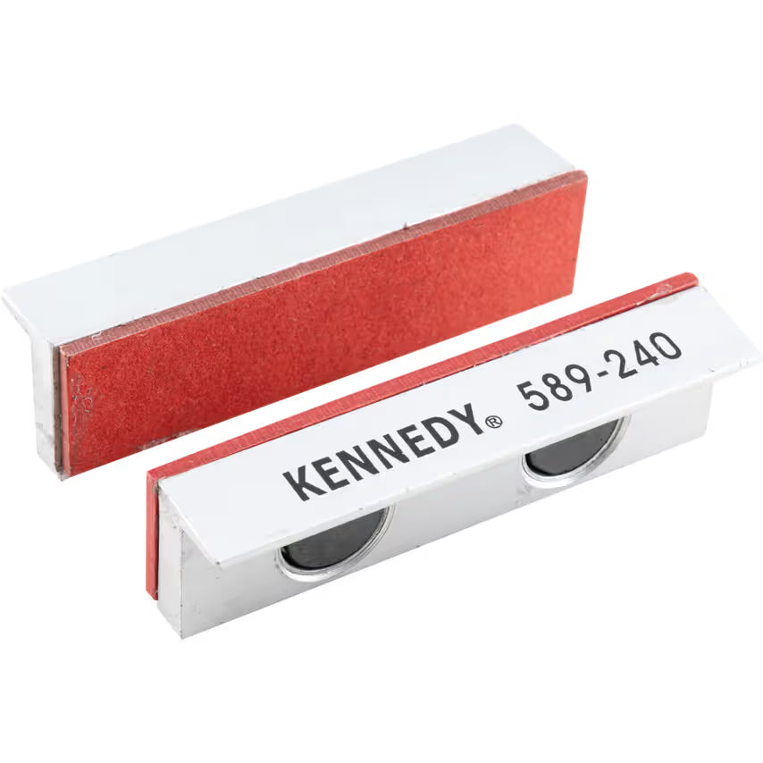 KENNEDY Fibre Faced Magnetic Vice Jaws for Steel & Iron Vices KENNEDY