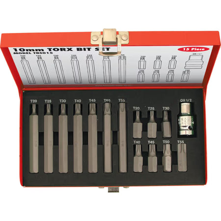 KENNEDY 15pc TORX Bit Set 30mm 75mm Professional Driver Bits KENNEDY