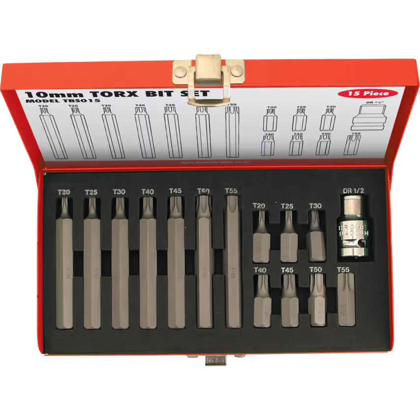 KENNEDY 15pc TORX Bit Set 30mm 75mm Professional Driver Bits KENNEDY