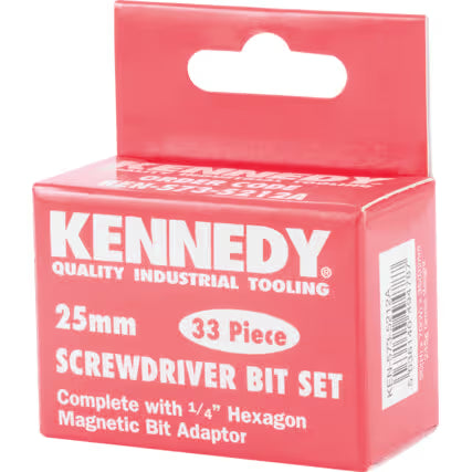 KENNEDY 33-Piece Screwdriver Bit Set Professional Tool Kit KENNEDY