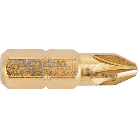 KENNEDY TiN Pozidriv Screwdriver Bits 1/4 Hex Wear Resistant KENNEDY
