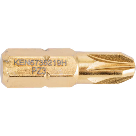 KENNEDY TiN Pozidriv Screwdriver Bits 1/4 Hex Wear Resistant KENNEDY