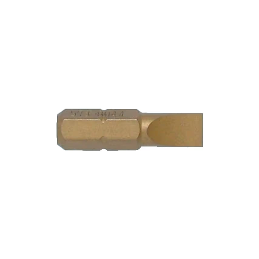 KENNEDY TiN Slotted Screwdriver Bits 25mm 1/4" Hex Drive KENNEDY