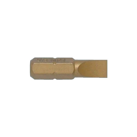 KENNEDY TiN Slotted Screwdriver Bits 25mm 1/4" Hex Drive KENNEDY